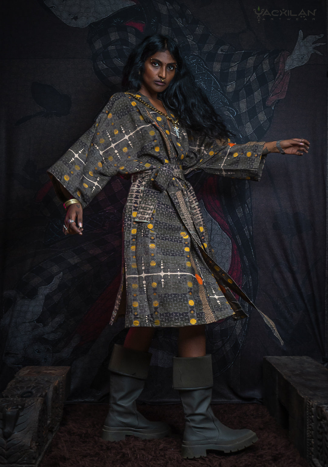 Classic Kimono / Raw Stripes - KINGCACAO